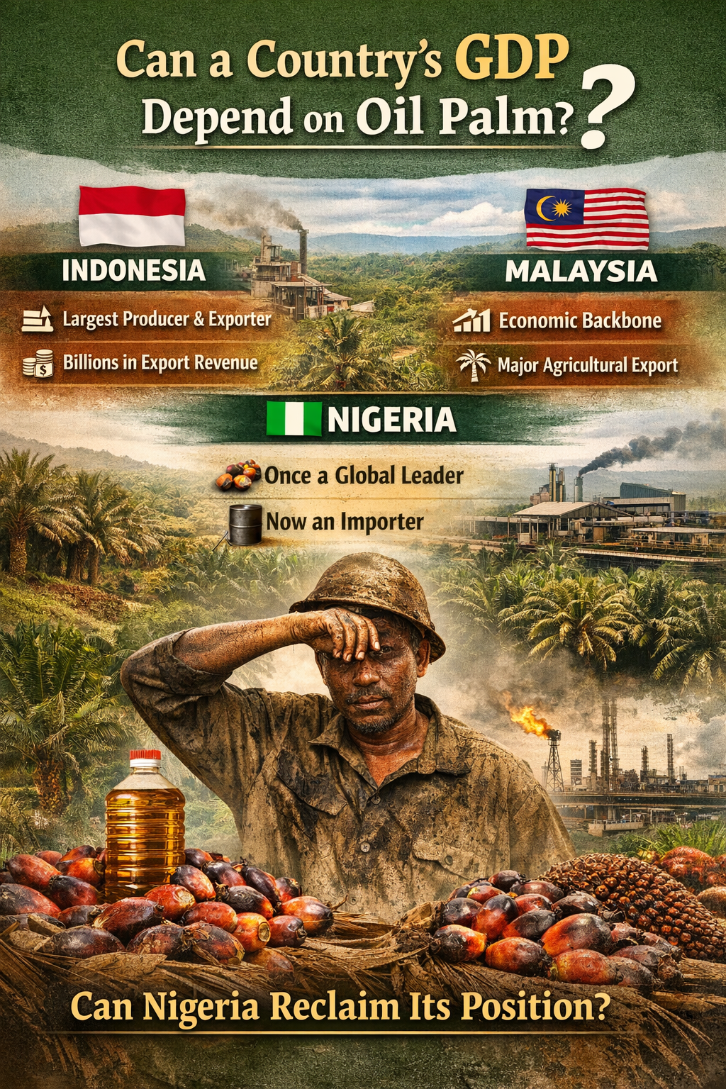 A common question in agricultural investment discussions is whether any countryโs GDP truly depends on oil palm.